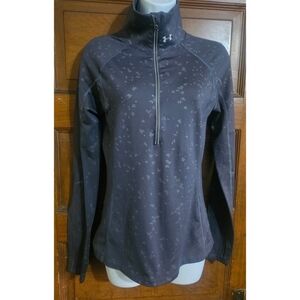 Under Armour Gray Speckler Cold Gear Quarter Zip Pullover